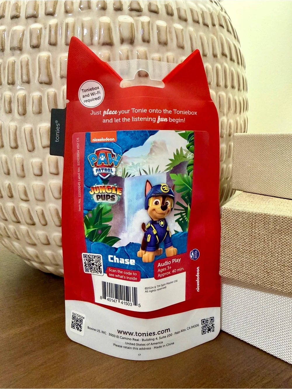 Tonies Paw Patrol Jungle Pups Chase Audio Figure - Red Packaging